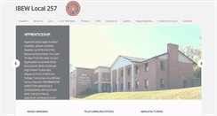 Desktop Screenshot of ibew257.org