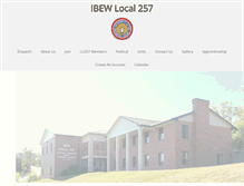 Tablet Screenshot of ibew257.org